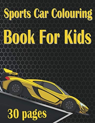 Sports Car Colouring Book For Kids