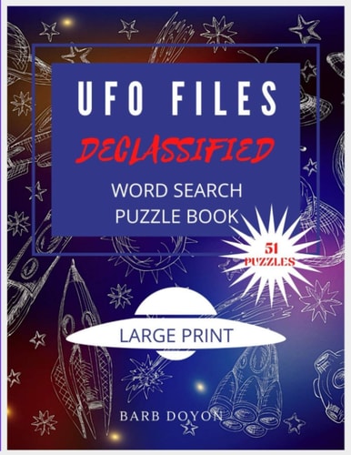UFO Files Declassified Puzzle Book Word Search Game