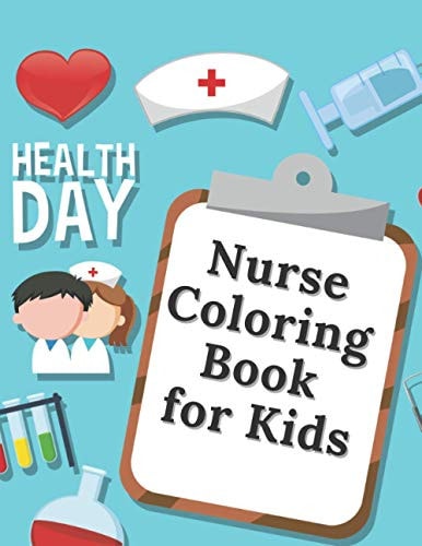 Nurse Coloring Book For Kids Medicine Colouring Workbook Student Hospital