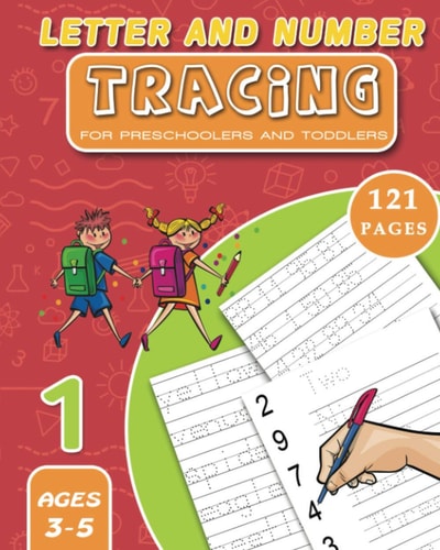 Letter and Number Tracing For Preschoolers and Toddlers