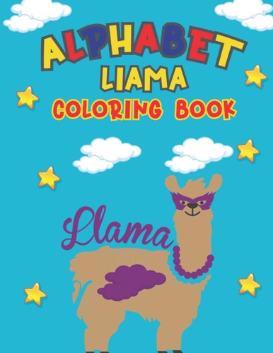 Alphabet Liama Coloring Book Kids Coloring Book for Learn & Draw Alphabet