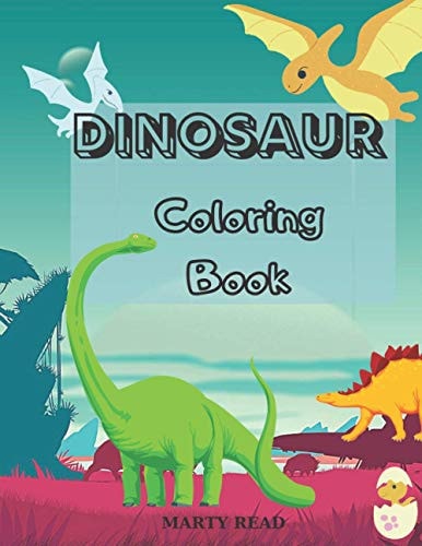 Dinosaur Coloring Book 27 Dinosaur Illustrations for Kids Age 3- 12