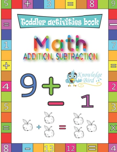 Math Addition and Subtraction Fun Beginner Math Learning. Addition and Subtraction For Toddlers Aged 4-8 With Fun Fruit to Color to Make Learning Fun and Easier.