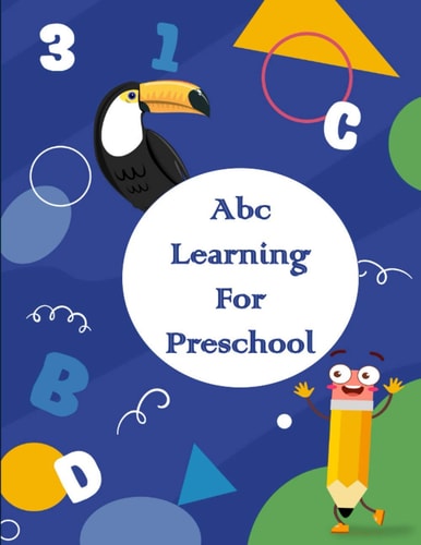 Abc Learning For Preschool Cursive Writing Practice Book for Kindergarteners, Trace Letters, Toddler Learning Activities, Cursive Handwriting Workbook.