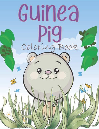 Guinea Pig Coloring Book A Easy Guinea Pig Coloring Pages, Coloring Gift Book For Domestic Guinea Pigs Lovers