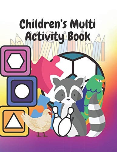 Children's Multi Activity Book Colouring and Games