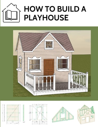 How to Build a Playhouse Wooden Outdoor Playhouse for Kids in Metric System