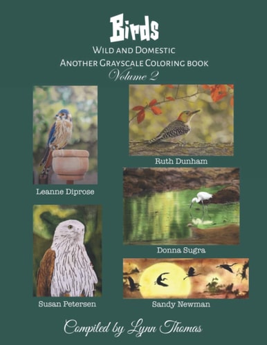Birds-Wild and Domestic Another Grayscale Coloring Book, Volume 2