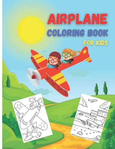 Airplane Coloring Book For Kids 35 Airplanes Activity Book, Amazing Coloring Pages of Planes
