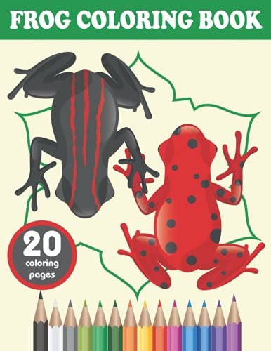 Frog Coloring Book Ilustrations Of Frogs Design For Children Relaxation And Fun
