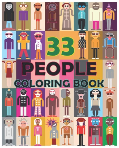 33 People Colored Book