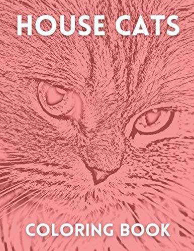 House Cats Coloring Book Kids and Adult Coloring Book With Cats and Kittens