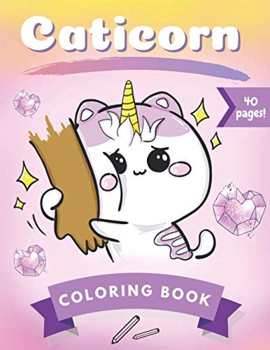 Caticorn Coloring Book Activity and Fun For Kids