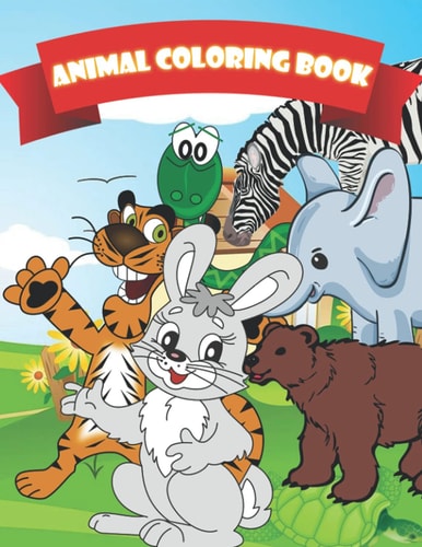 Kids Animal Coloring Book for Kids Aged 3-8 : Avtivity Book Fot Kids ,70 Pages