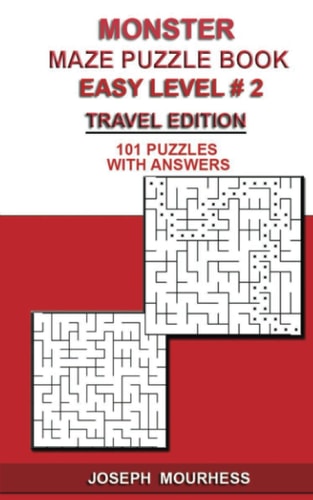 Monster Maze Puzzles 101 Easy Level # 1 Travel Edition