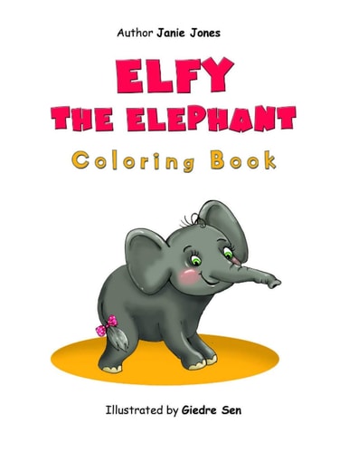 Elfy the Elephant Coloring Book