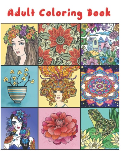 Adult Coloring Book Gift For Adult, Adult Coloring Book App is a Drawing and Color Game, for Stress Relief and Relaxation