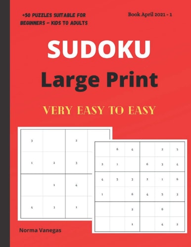 Sudoku Large Print Sudoku Book for Beginners