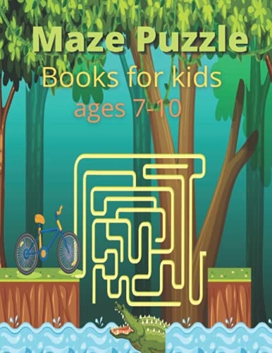 Maze Puzzle Books for Kids Ages 7-10 Maze Activity Book for Kids