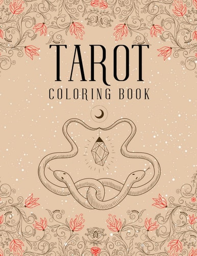Tarot Coloring Book Magic Witch Cards Shadows Coloring Book