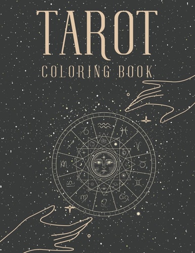 Tarot Coloring Book Witch Cards Magical Coloring Book For Adults