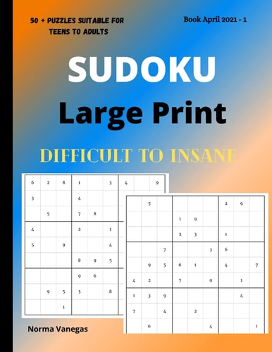 Sudoku Sudoku Large Print Puzzle Book for Adults