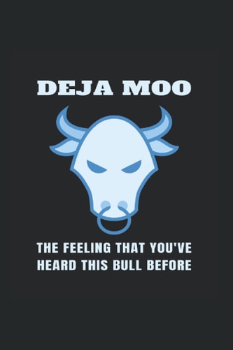 Deja Moo Monthly Planner For Livestock Ranchers Or Farmers
