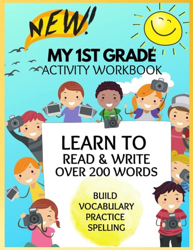 New 1st Grade Sight Words Activity Book Learn to Read and Write Build Vocabulary Practice Spelling