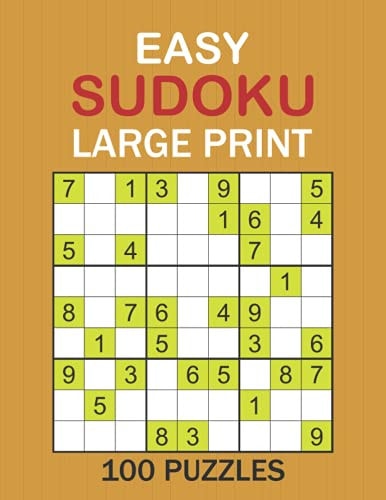 Easy Sudoku Large Print Sudoku Puzzle Book for Kids Ages 4-8