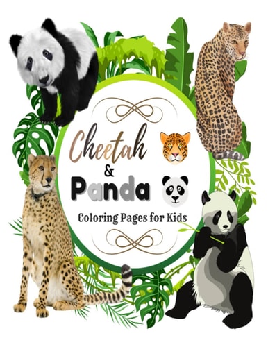 Cheetah and Panda Coloring Pages for Kids Give this Fun Cheetah & Panda-coloring Book to Your Kids. They Will Have Good Times in Coloring the Attractive Cheetah & Panda Images Inside this Coloring Book to Stimulating Their Creativity and Imagination.