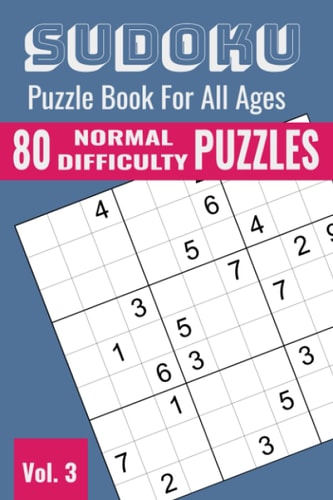 Sudoku Puzzle Book For Purse Or Profit 80 Normal Difficulty Sudoku Puzzles for Everyone