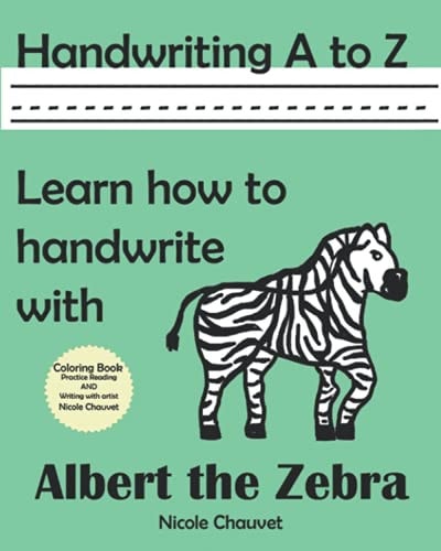 Handwriting A to Z Learn how to Handwrite with Albert the Zebra