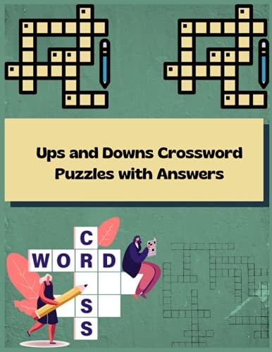 Ups and Downs Crossword Puzzles with Answers Activity Puzzles Book