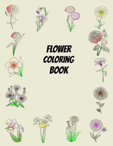 Flower Coloring Book