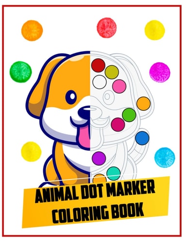 Animal Dot Marker Coloring Book Animal Creative Kids Activity Book Dot Coloring Books For Toddlers