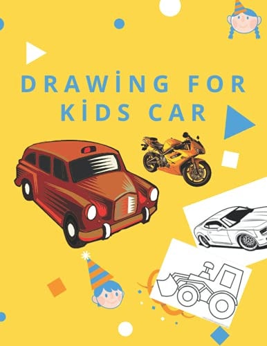Drawing for Kids Car Age 2-8 , And Dump Trucks Coloring Book