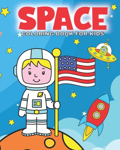 Space Coloring Book For Kids This Space Coloring Book For Kids Is Ideal For Children and Toddlers Around The Ages Of 4-8. Let Them Get Creative Coloring In The Fantastic Outer Space Images.