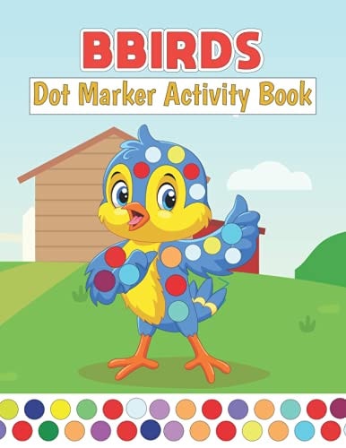 Birds Dot Marker Activity Book For Toddlers, 2-4 Years Old, Children