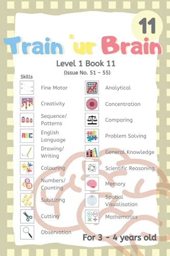 Train 'Ur Brain Level 1 Book 11 Issue No. 51 to 55