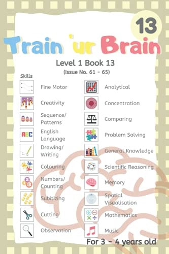 Train 'Ur Brain Level 1 Book 13 Issue No. 61 to 65