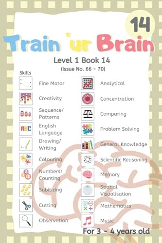 Train 'Ur Brain Level 1 Book 14 Issue No. 66 to 70
