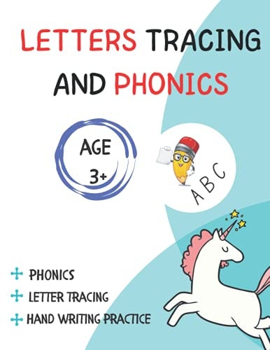 Letter Tracing And Phonics For Age 3+ and Preschool Learning Handwriting