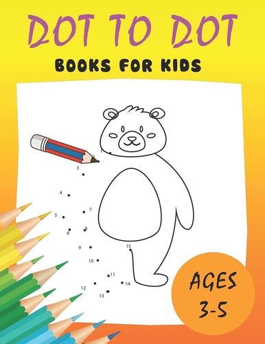 Dot to Dot Books for Kids Ages 3-5 Animals Coloring Book for Children from 3 Years - Numbers 1-25