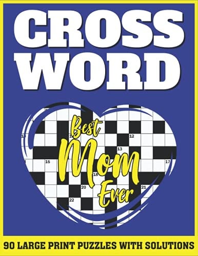 Crossword Large Print Sunday Crossword Puzzles For Senior Mums As A Special Gift For Mothers
