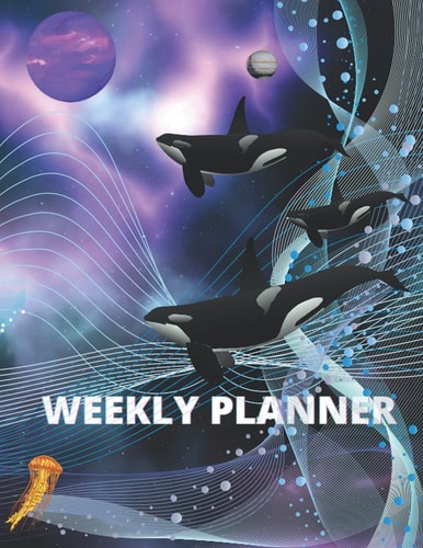 Weekly Planner Cosmic Sea Life Themed Planner