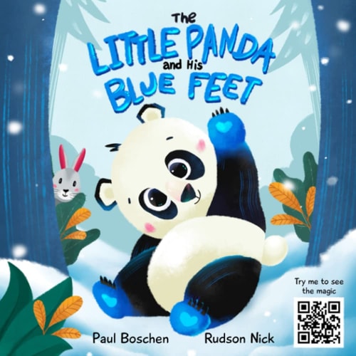 The Little Panda and His Blue Feet With QR Code Animations