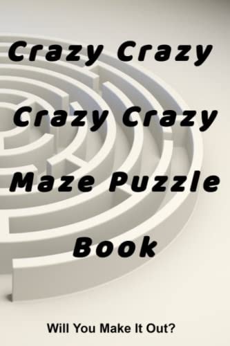 Crazy Crazy Maze Book Maze Puzzle Book For Ages