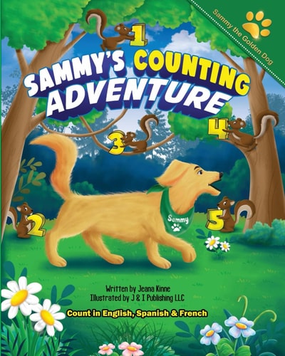 Sammy's Counting Adventure Count 1 to 20 in English, Spanish and French