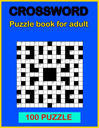 Crossword Puzzle Book Book for Adult 100 Puzzle