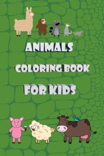ALPHABETS ANIMALS COLORING BOOK FOR KIDS Little Kids Age 4-8 Basic Coloring Book for Kids